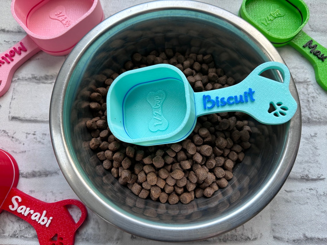 Personalized Dog Food Scoop with Name Gift for Dog Lover