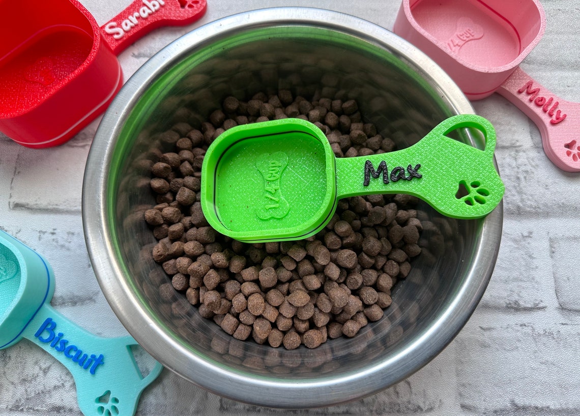 Personalized Dog Food Scoop with Name Gift for Dog Lover