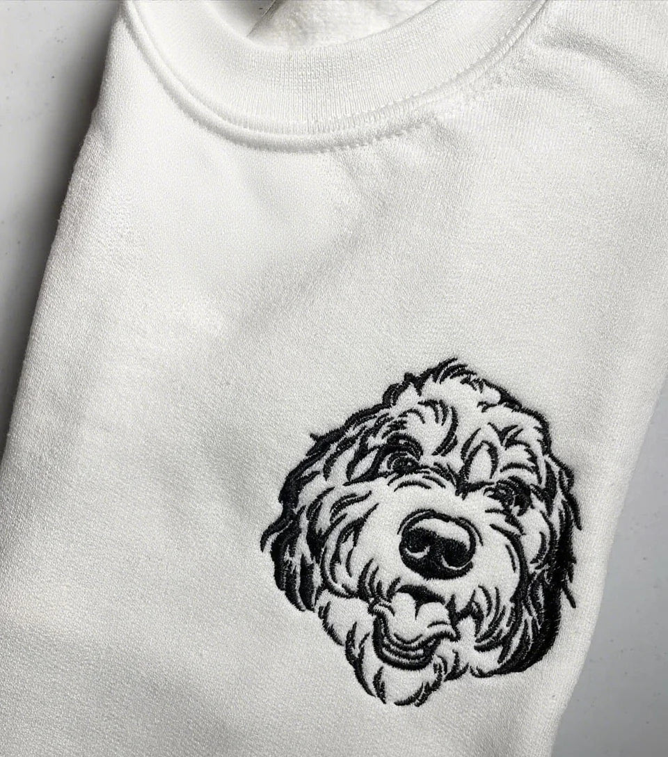 Sudadera con cuello redondo para mascotas bordada personalizada, regalos de amor para amantes de las mascotas