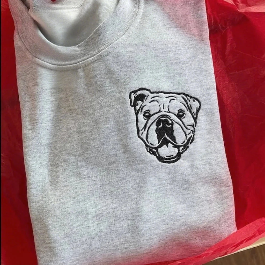 Sudadera con cuello redondo para mascotas bordada personalizada, regalos de amor para amantes de las mascotas
