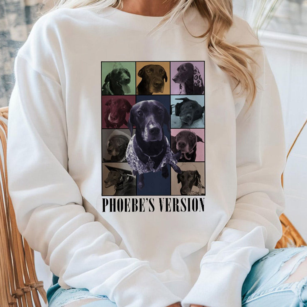 Personalized Vintage Pet Photo Sweatshirt Hoodie Gift for Pet Lovers