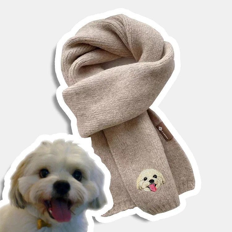 Cara de mascota bordada personalizada y nombre de mascota sudadera retrato de perro bordado cuello redondo regalo amante de las mascotas