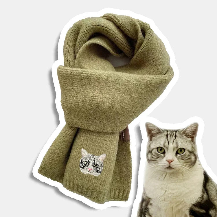 Cara de mascota bordada personalizada y nombre de mascota sudadera retrato de perro bordado cuello redondo regalo amante de las mascotas