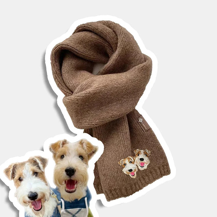 Cara de mascota bordada personalizada y nombre de mascota sudadera retrato de perro bordado cuello redondo regalo amante de las mascotas