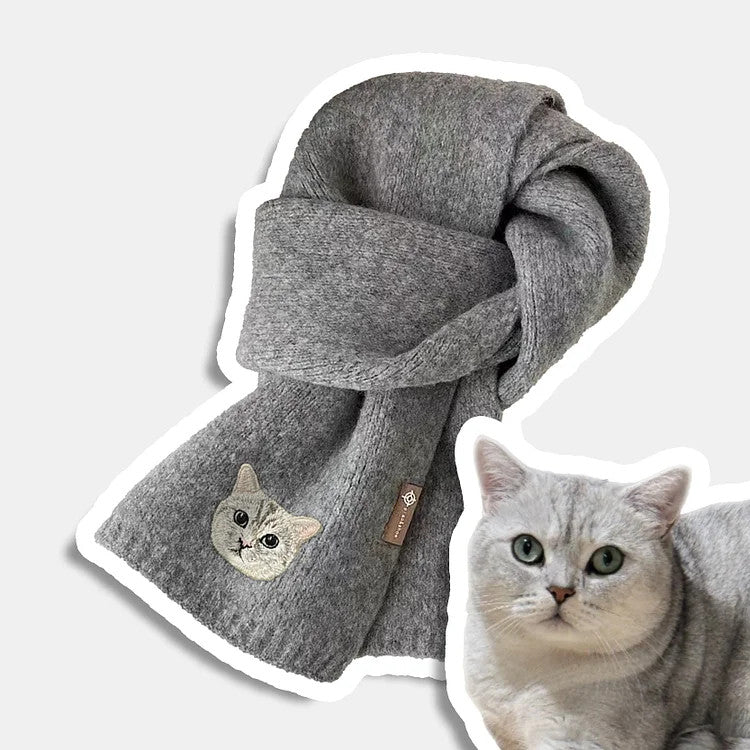 Cara de mascota bordada personalizada y nombre de mascota sudadera retrato de perro bordado cuello redondo regalo amante de las mascotas