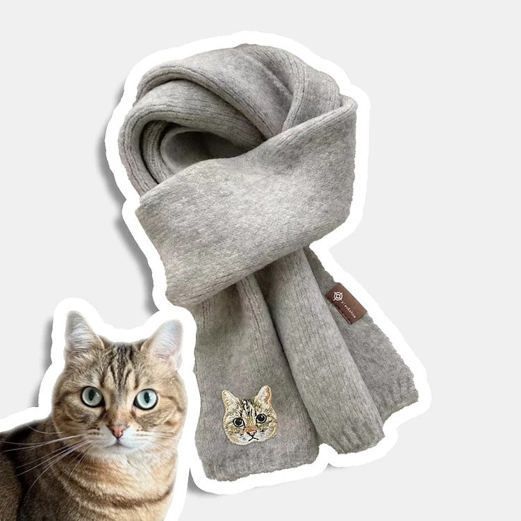 Cara de mascota bordada personalizada y nombre de mascota sudadera retrato de perro bordado cuello redondo regalo amante de las mascotas