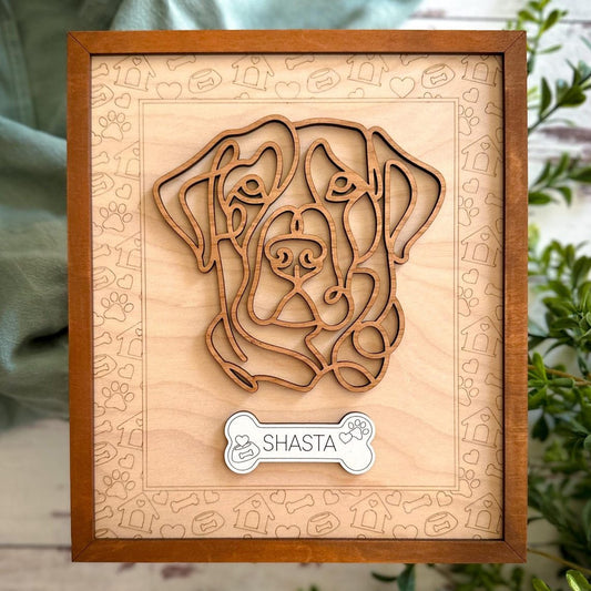 Cadre photo personnalisé en bois pour animaux de compagnie, cadeau commémoratif pour les amoureux des animaux