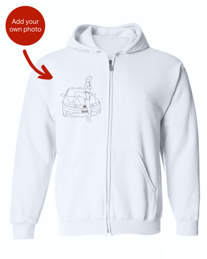 Individuell bestickter Auto-Mädchen-Hoodie, liebevolle Geschenkideen