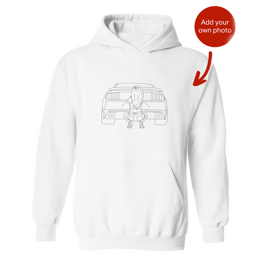 Individuell bestickter Auto-Mädchen-Hoodie, liebevolle Geschenkideen