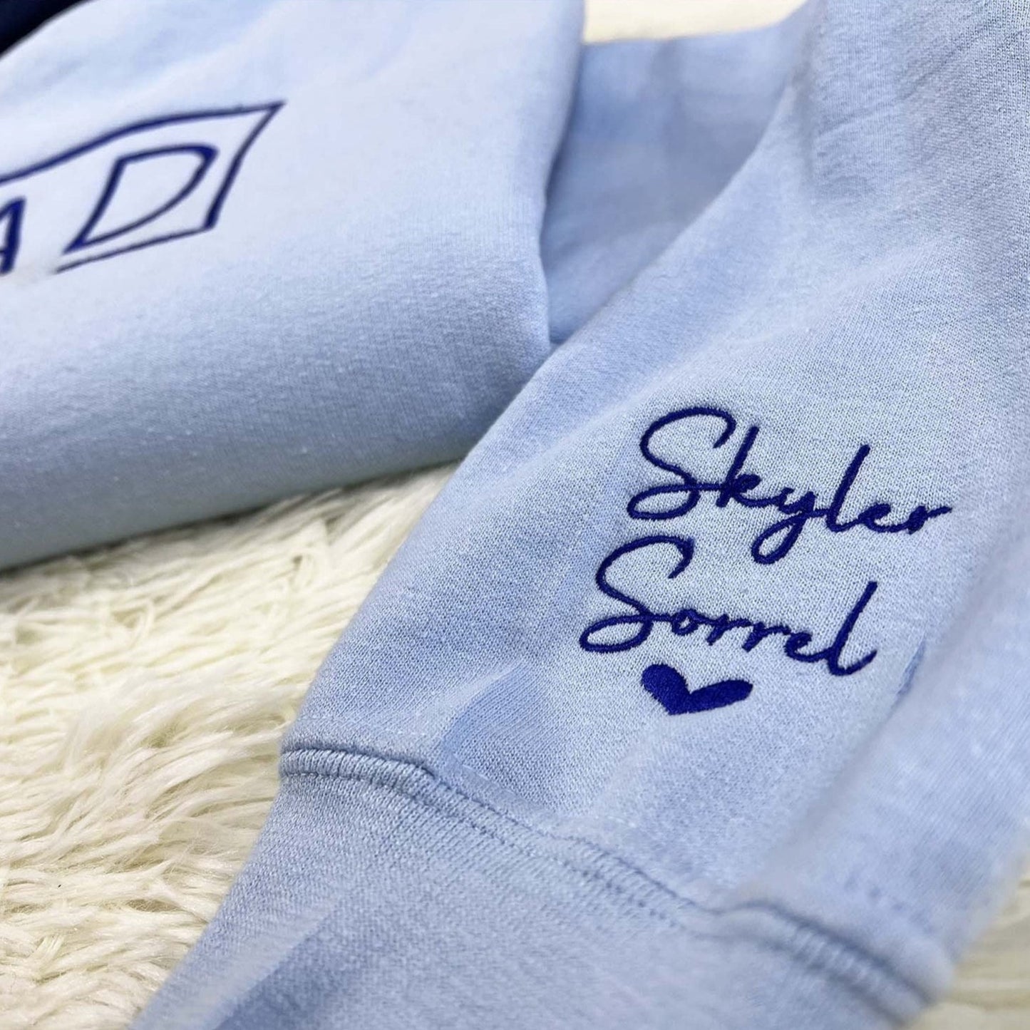 Sudadera con capucha bordada personalizada para papá con nombre del niño y fecha de nacimiento para el Día del Padre