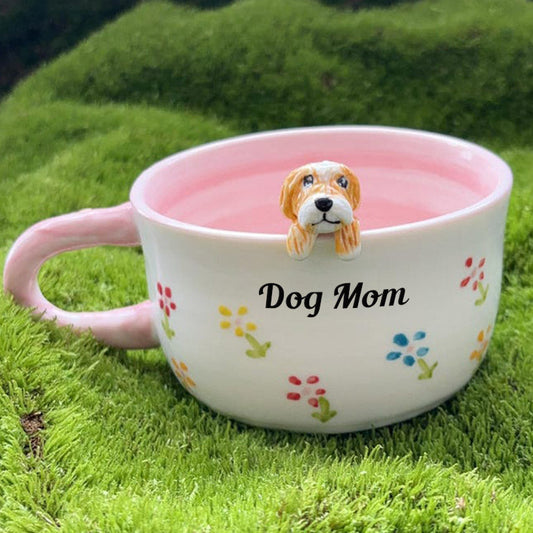 Personalized Dog Figure Mug Custom Dog Photo Mug Mother's Day Gift for Dog Mom