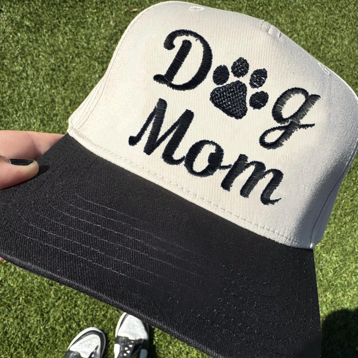 Personalisierte Haustier Ohren Lineart Leder Patch Hut Baseball-Cap für Tierliebhaber