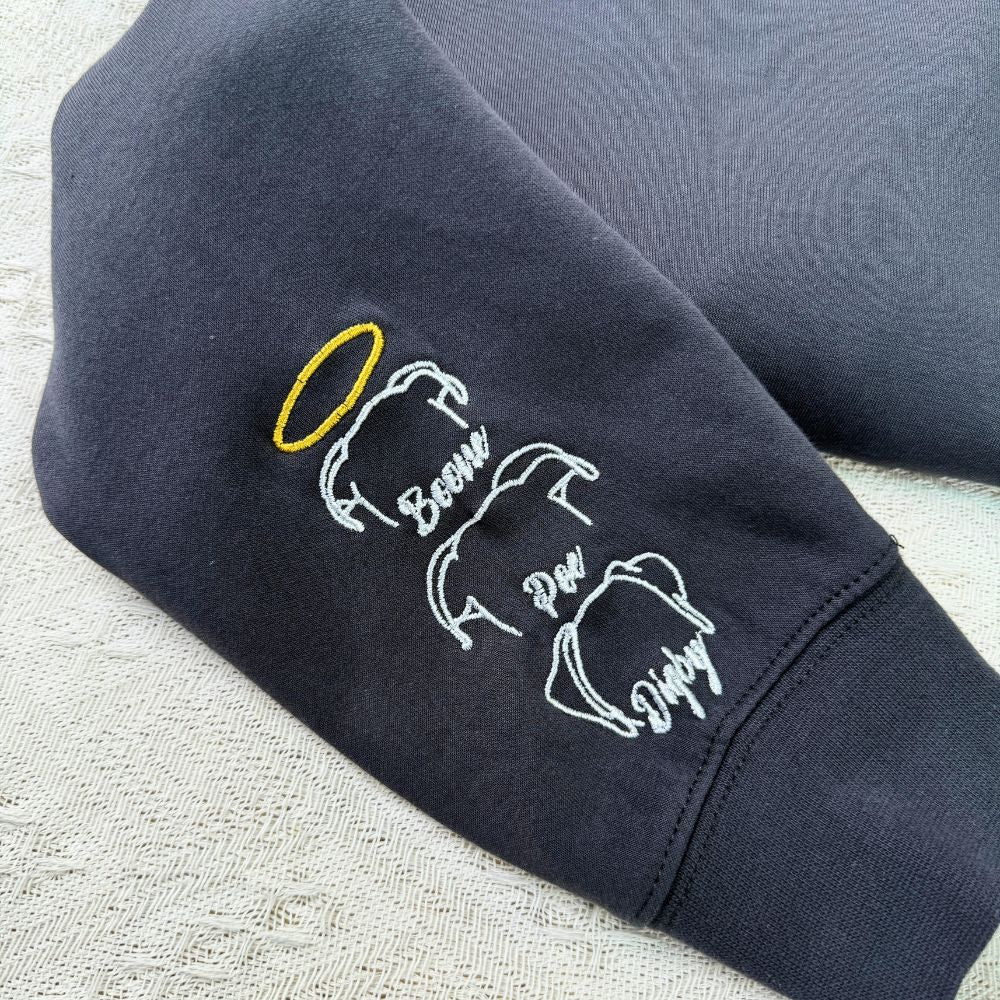 Sudadera personalizada con el nombre de tu mascota en la manga, regalo para amantes de las mascotas