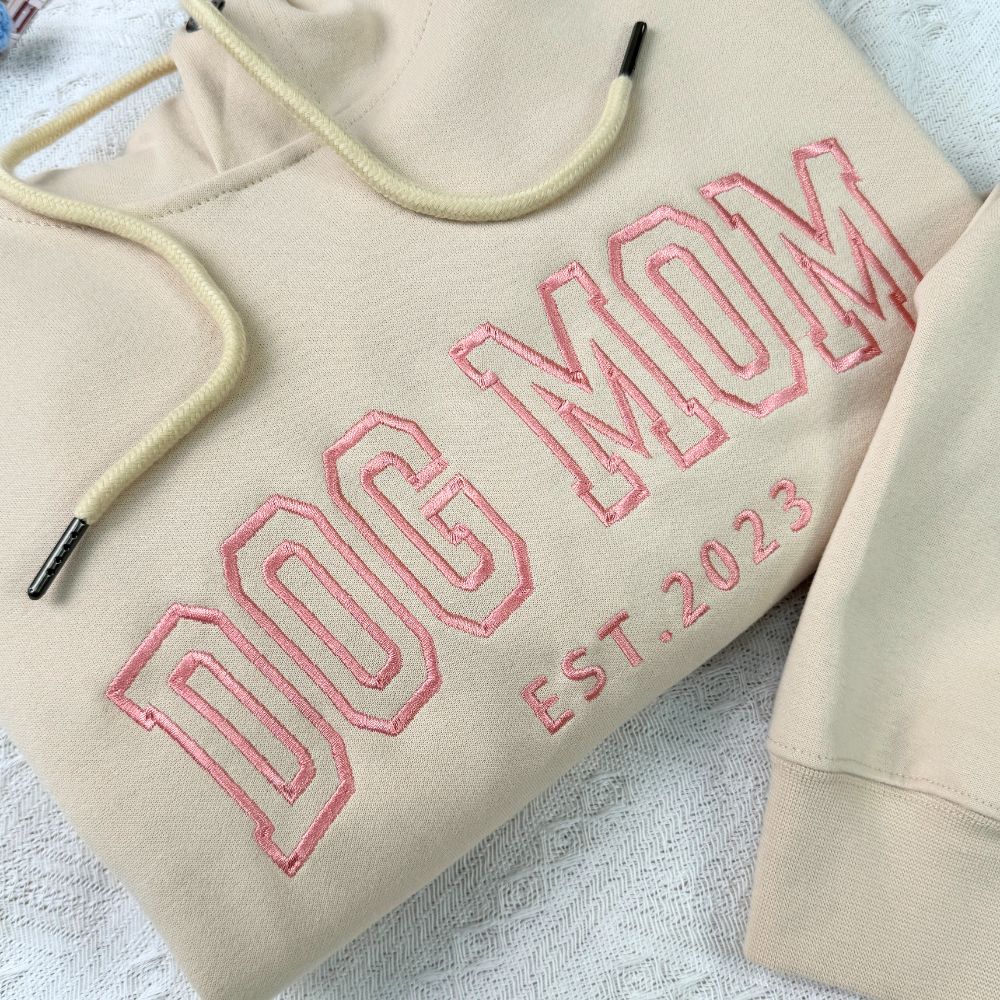 Personalisiertes Hundemama-Sweatshirt mit Kosenamen auf dem Ärmel, Geschenk für Tierliebhaber