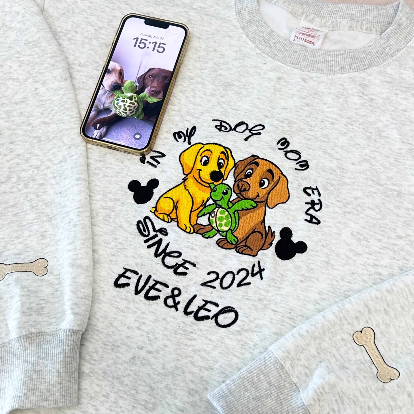 Sudadera personalizada con bordado de cara y nombre de mascota, foto de perro y gato, regalo para amantes de las mascotas