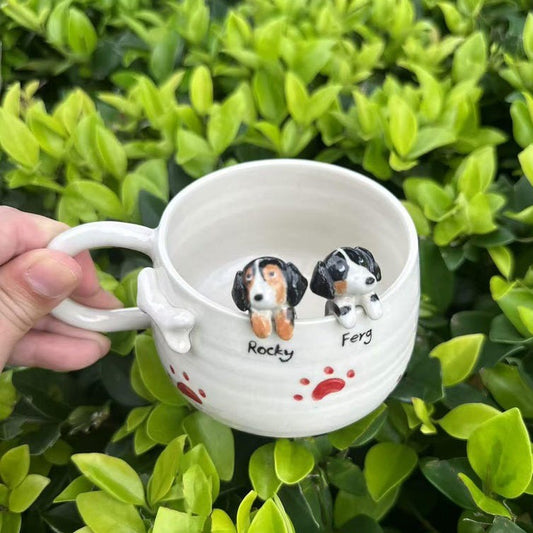Personalized Pet Figure Mug Birthday Valentines Anniversary Gift for Pet Lovers