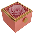 Joyero rosa caramelo