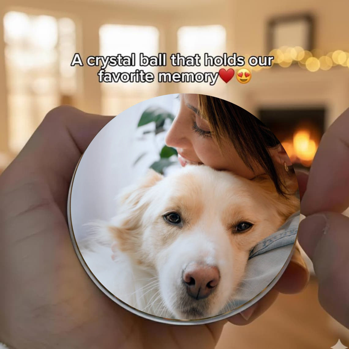 Personalized Glass Video Globe – Custom Pet Video Gift for Dog & Cat Lovers Pet Memorial Gift Christmas Gift