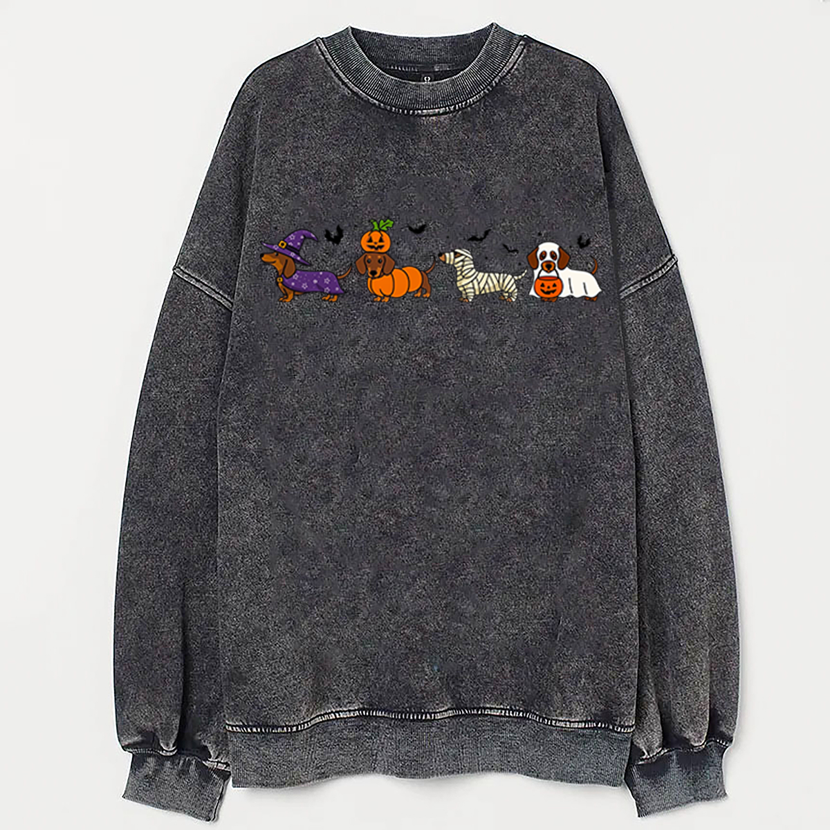 Halloween Dachshund Sweatshirt Spooky Season Hoodie Unique Gift For Pet Lovers