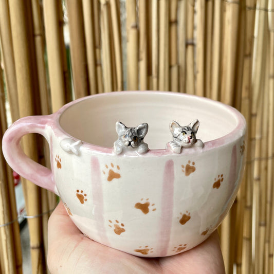 Personalized Pet Figure Mug Birthday Valentines Anniversary Gift for Pet Lovers