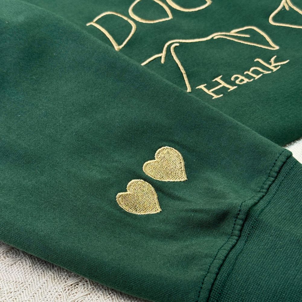 Personalisiertes Hundemama-Sweatshirt mit Kosenamen auf dem Ärmel, Geschenk für Tierliebhaber