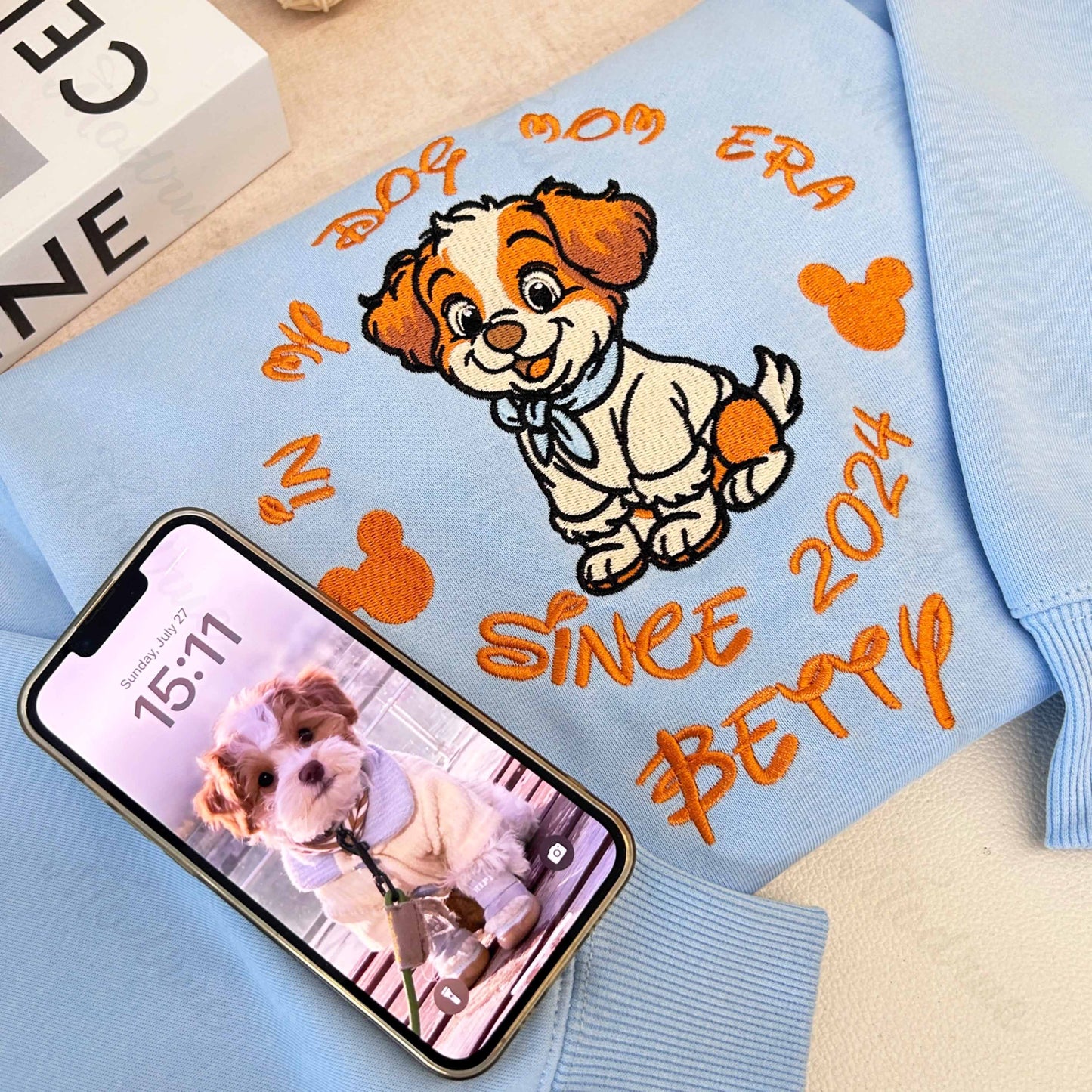 Sudadera personalizada con bordado de cara y nombre de mascota, foto de perro y gato, regalo para amantes de las mascotas