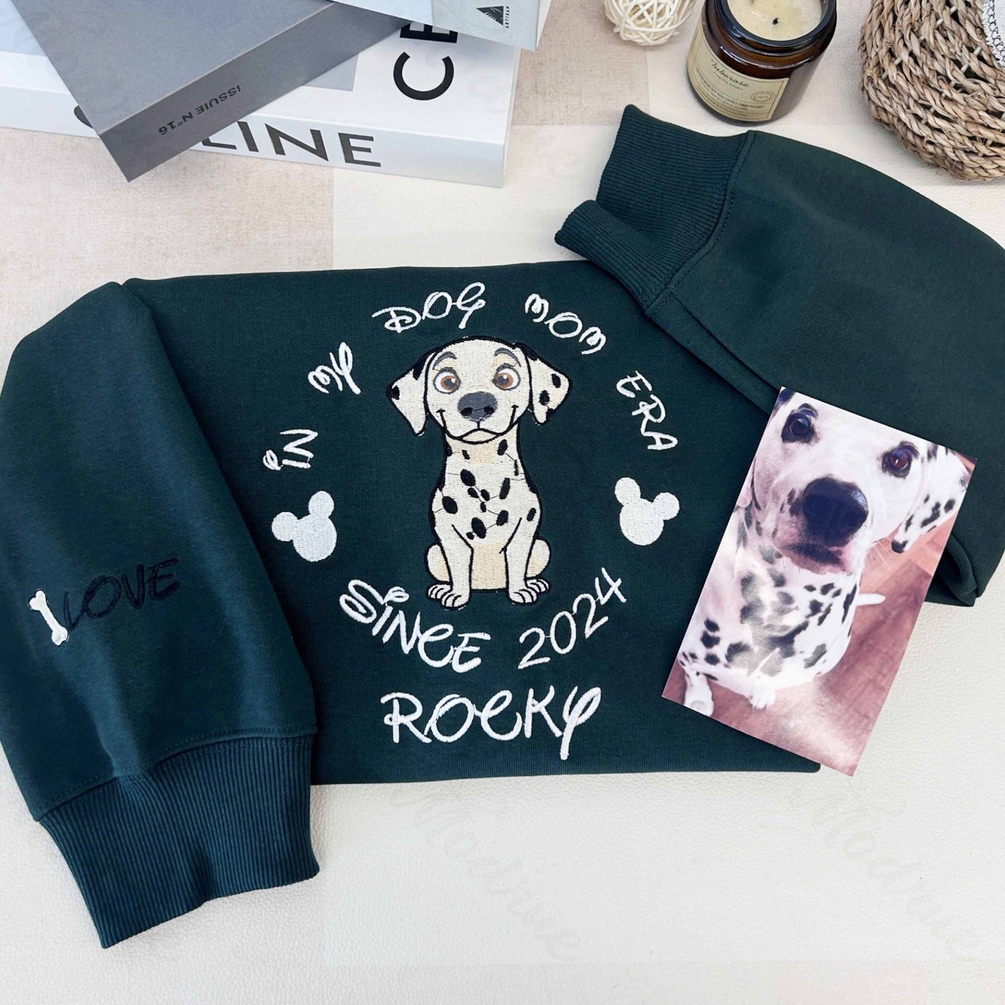 Sudadera personalizada con bordado de cara y nombre de mascota, foto de perro y gato, regalo para amantes de las mascotas
