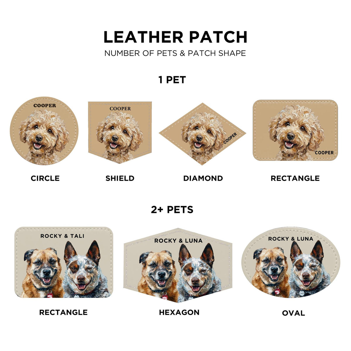 Custom Pet Portrait Leather Patch Hat, Artistic Style Trucker Hat, Dog Mom Dad Gift