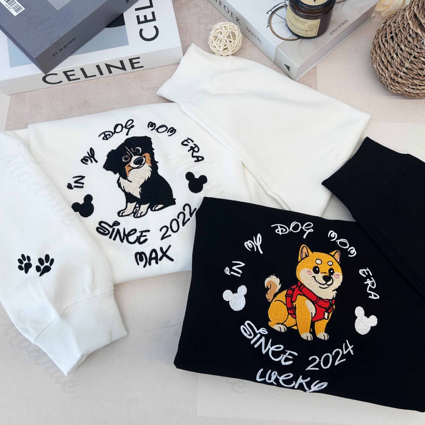 Sudadera personalizada con bordado de cara y nombre de mascota, foto de perro y gato, regalo para amantes de las mascotas