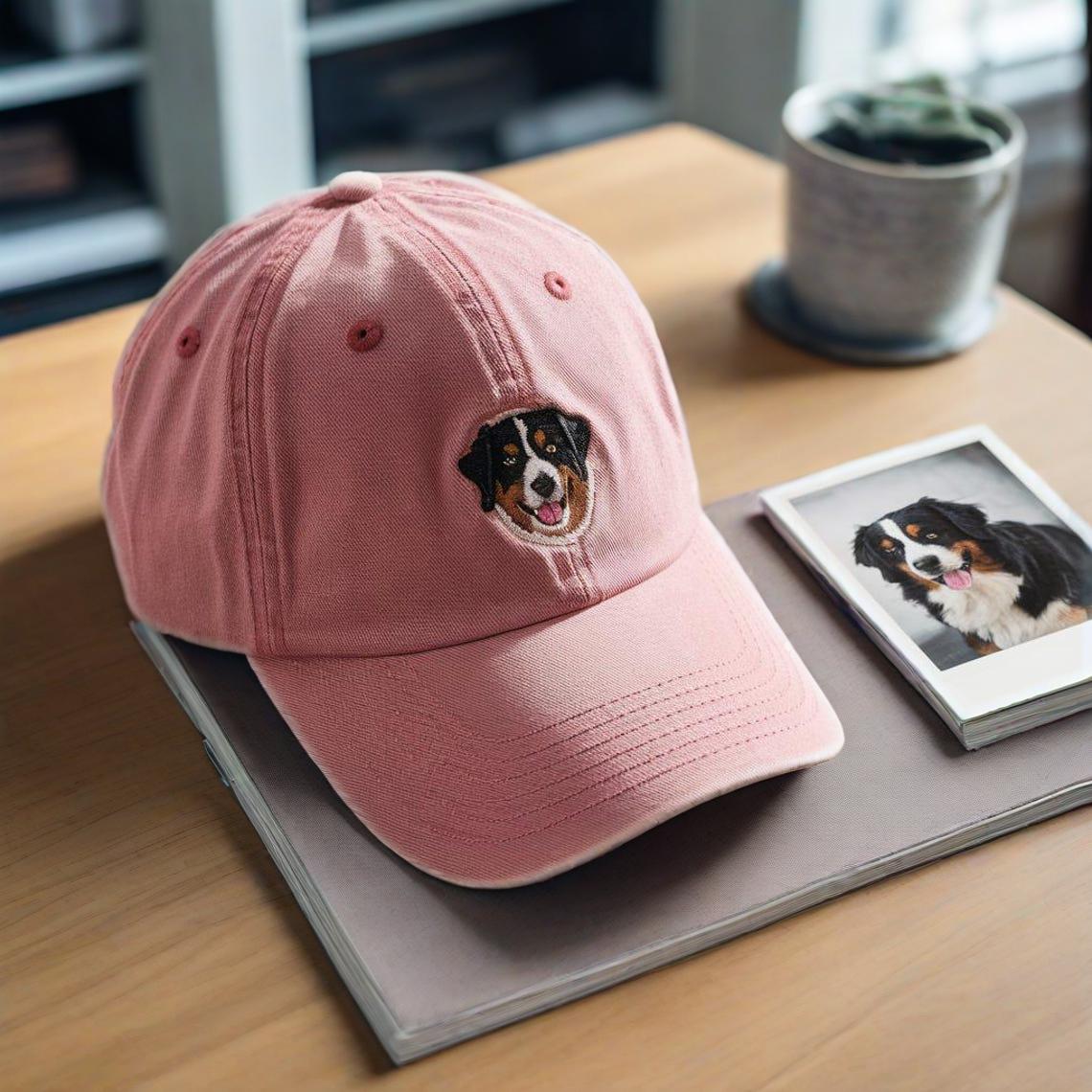 Custom Embroidered Pet Portrait Hat Personalized Dog & Cat Baseball Cap Gift for Dog Owners Pet Lover Gift Christmas Gift