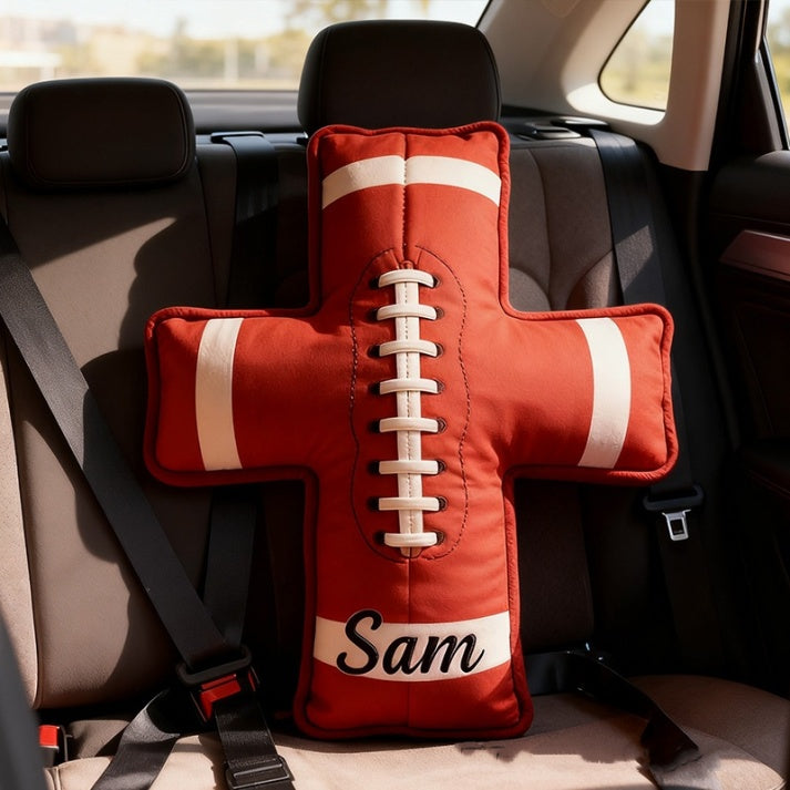 Personalized 3d Printed Football Cross Pillow A Perfect Gift For Football Enthusiasts