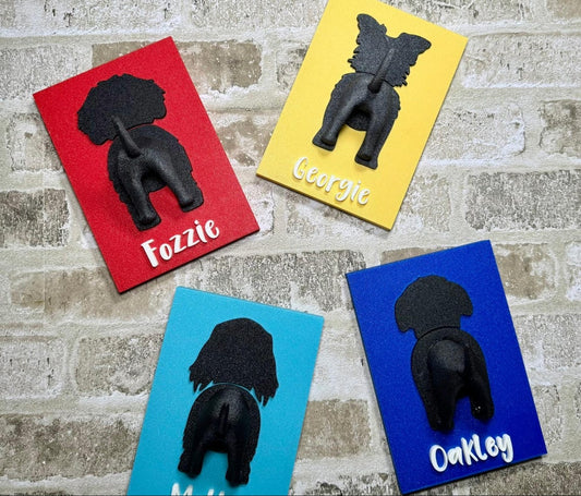 Personalized 3D Dog Leash Sign Holder Custom Dog Name Leash Holder Pet Supplies Gift for Pet Dog Lover