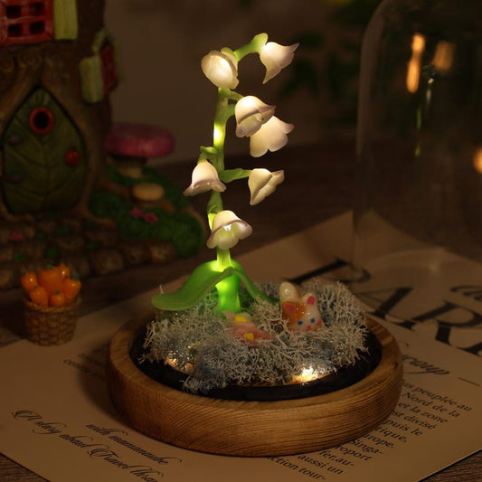 Custom Pet Figurine Birth Flower Lamp Unique Pet Memorial Gift For Dog Cat Lovers Christmas Home Decor