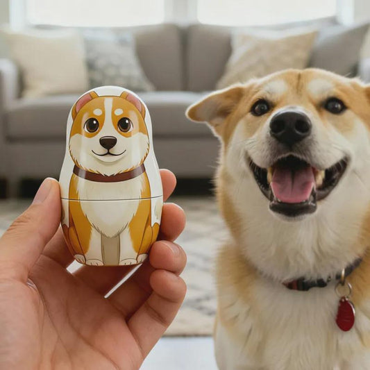 Custom Pet Portrait Nesting Dolls Personalized Family Keepsake Christmas Gift