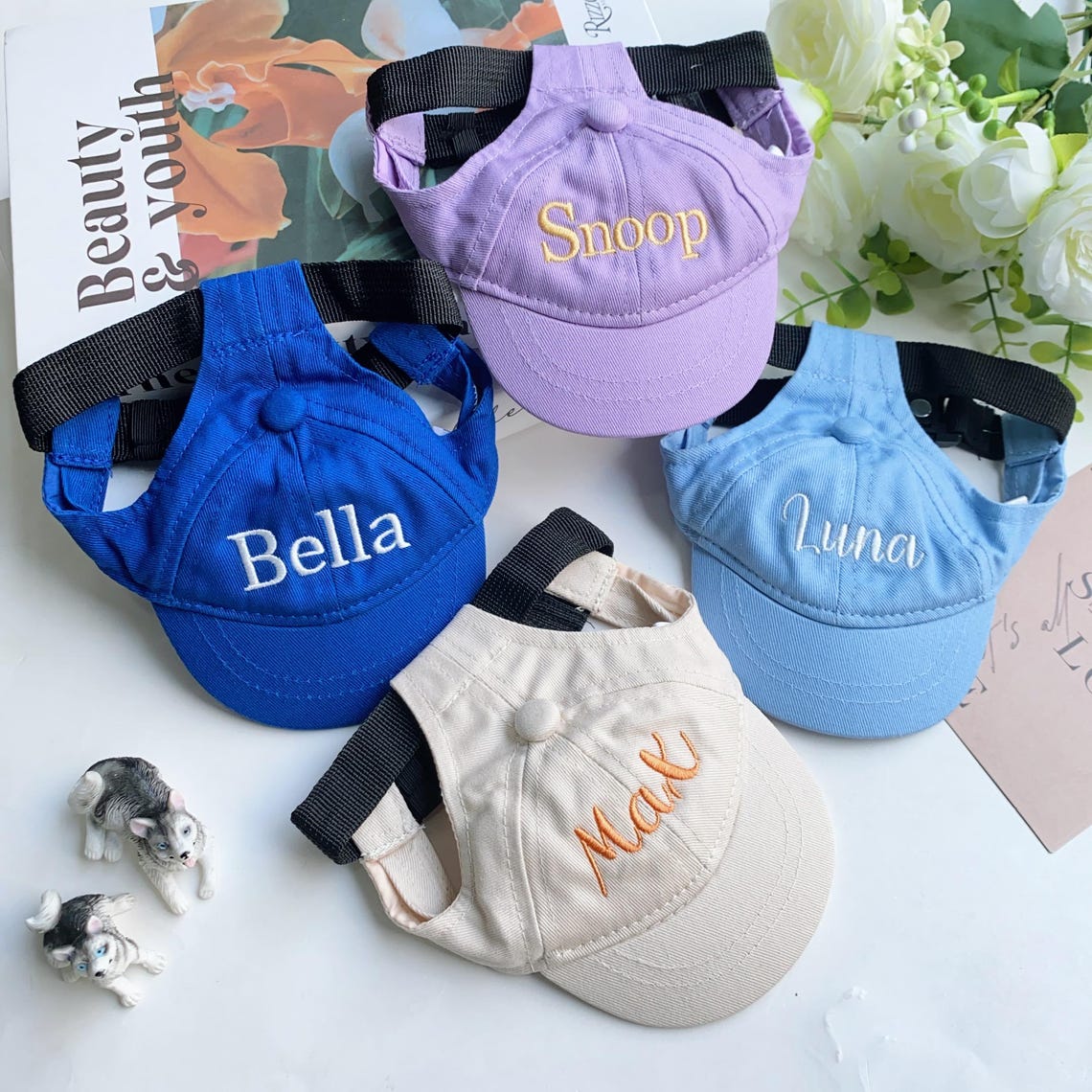 Personalized Dog Hat with Name – Custom Pet Caps & Embroidered Dog Hats Gift For Dog Lovers