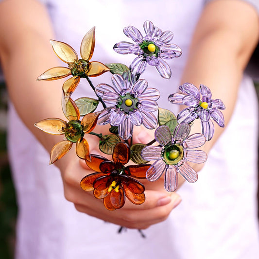 Personalized Glass Birth Month Flower Unique Gifts for Mom Grandma Mother's Day Christmas Gift Ideas
