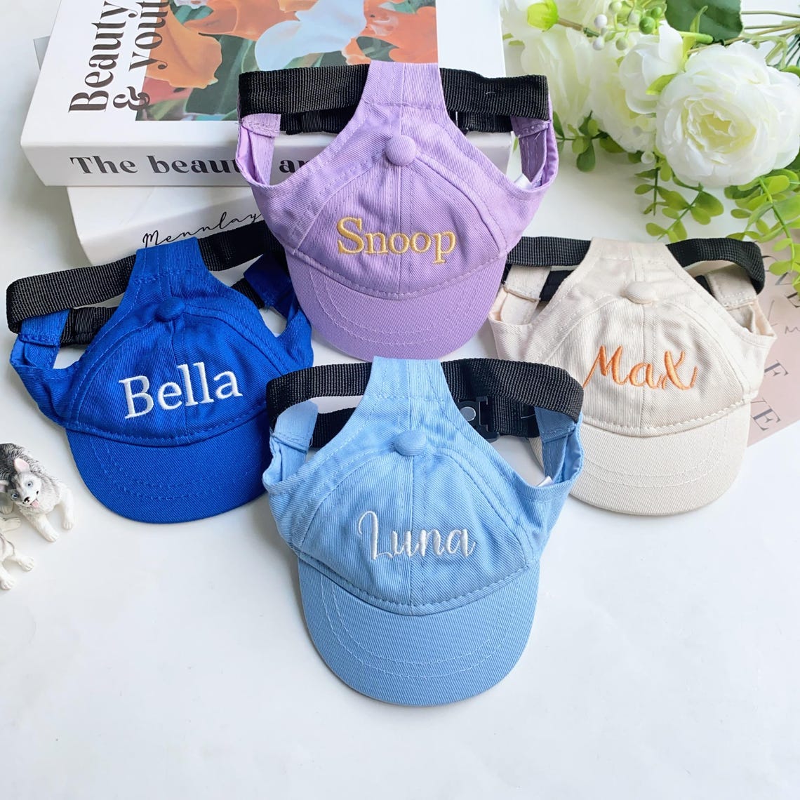 Personalized Dog Hat with Name – Custom Pet Caps & Embroidered Dog Hats Gift For Dog Lovers