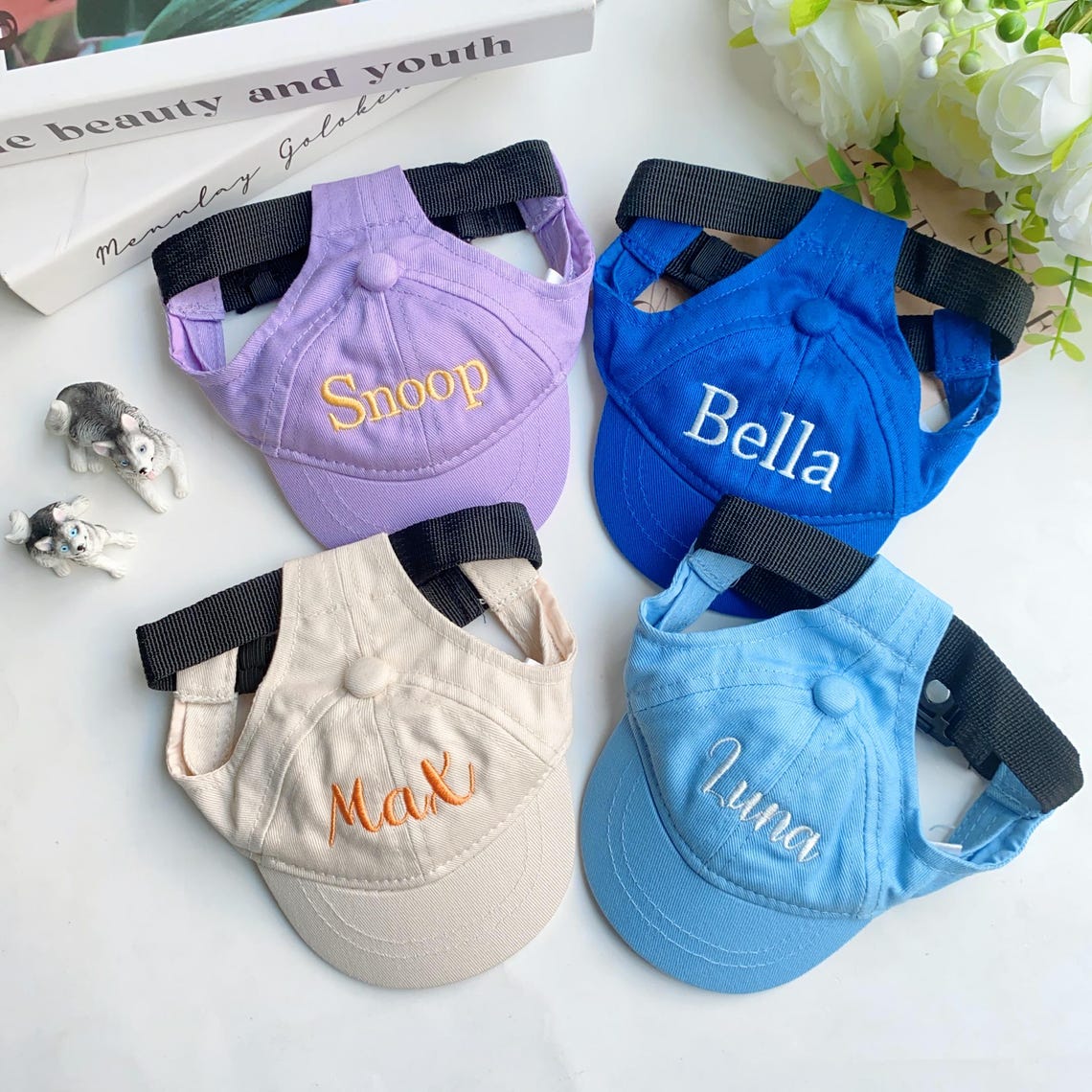 Personalized Dog Hat with Name – Custom Pet Caps & Embroidered Dog Hats Gift For Dog Lovers