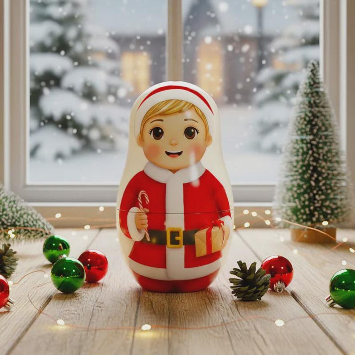 Custom Pet Portrait Nesting Dolls Personalized Family Keepsake Christmas Gift