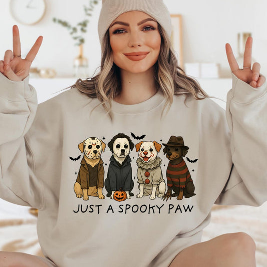 Sweat-shirt d'Halloween pour chien Just a Spooky Paw, sweat à capuche de saison effrayante, cadeau unique pour les amoureux des animaux