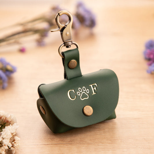 Personalized Pet Ring Pouch & Ring Carrier | Custom Wedding Ring Box with Initials & Message