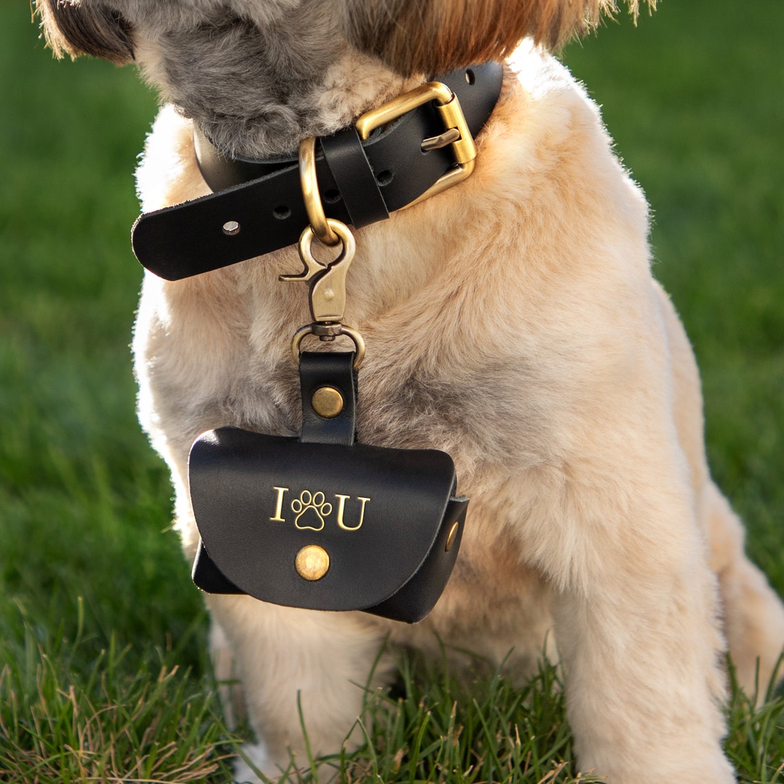 Pet Ring Bearer Pouch & Carrier | Personalized Wedding Ring Box for Dogs & Cats with Initials & Custom Message