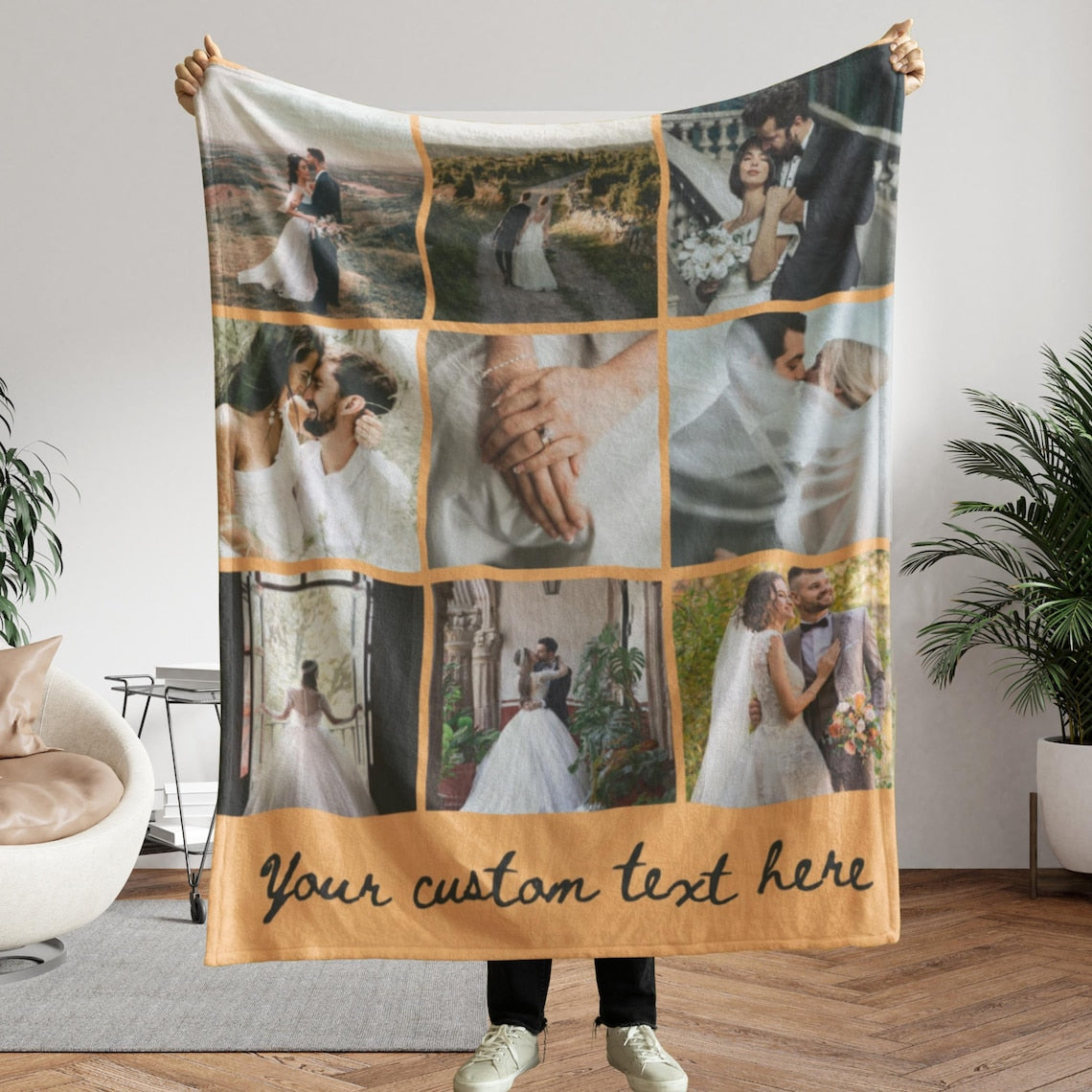 Custom Pet Photo Collage Blanket – Personalized Comfortable Blanket Gift for Dog & Cat Lovers Birthday & Christmas Gift