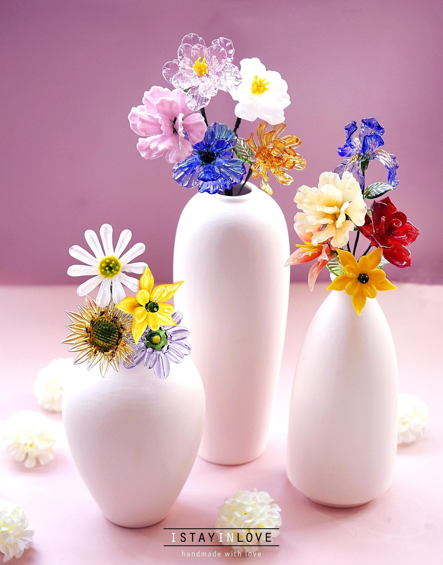 Personalized Glass Birth Month Flower Unique Gifts for Mom Grandma Mother's Day Christmas Gift Ideas