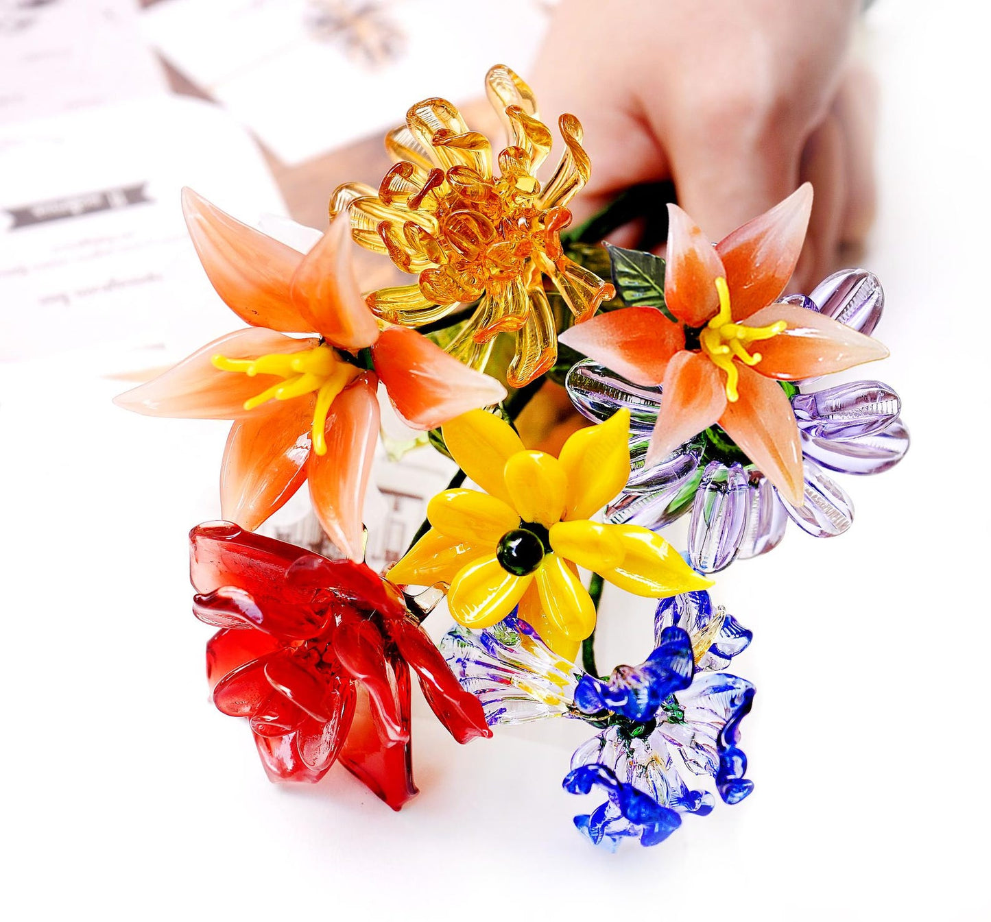 Personalized Glass Birth Month Flower Unique Gifts for Mom Grandma Mother's Day Christmas Gift Ideas