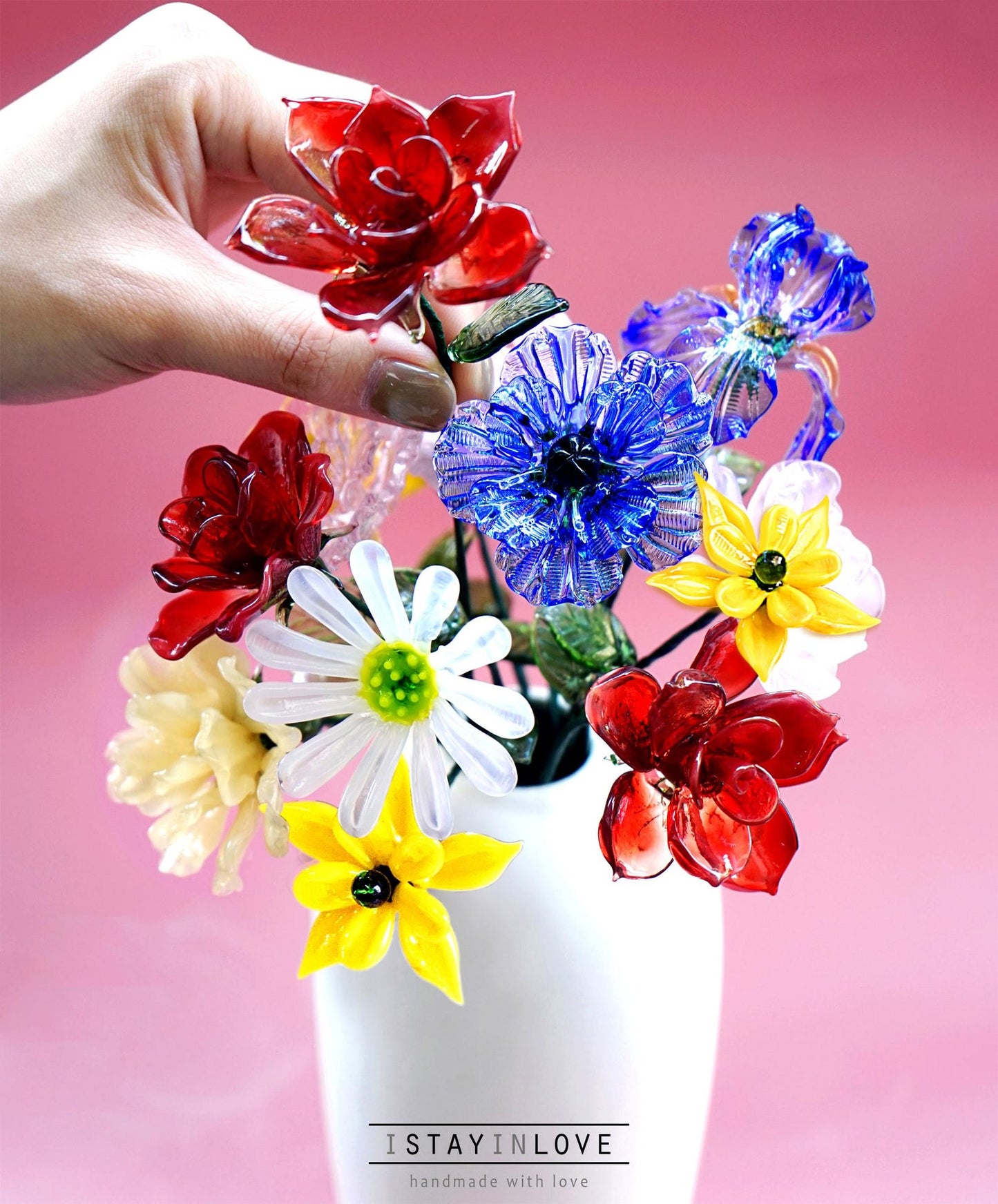 Personalized Glass Birth Month Flower Unique Gifts for Mom Grandma Mother's Day Christmas Gift Ideas
