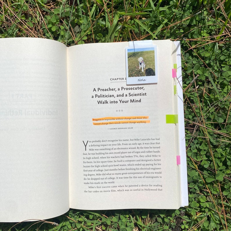 Custom Pet Photo Magnetic Bookmark – Personalized Back To School Gift for Dog & Cat Lovers