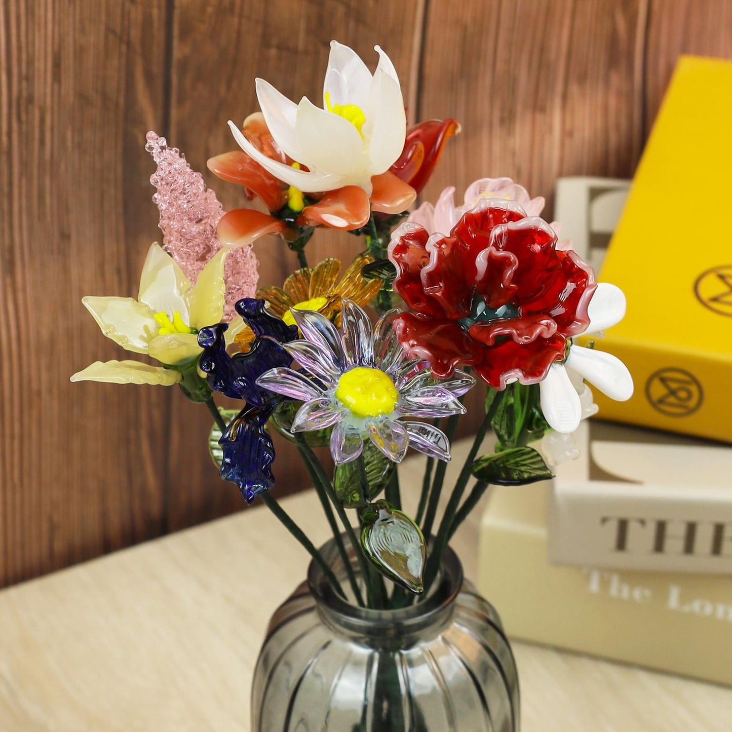 Personalized Glass Birth Month Flower Unique Gifts for Mom Grandma Mother's Day Christmas Gift Ideas