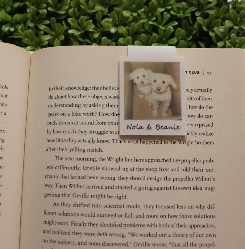 Custom Pet Photo Magnetic Bookmark – Personalized Back To School Gift for Dog & Cat Lovers