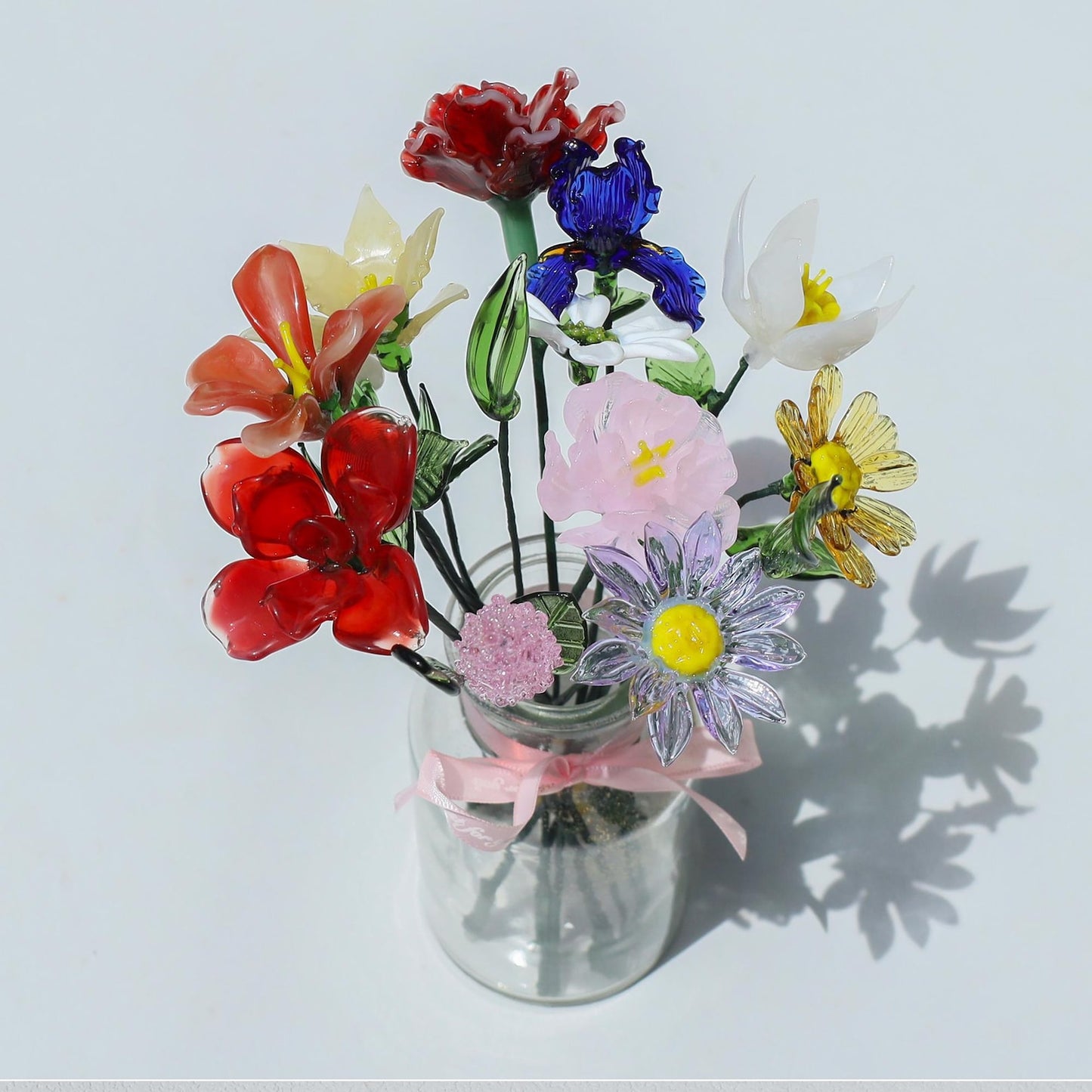 Personalized Glass Birth Month Flower Unique Gifts for Mom Grandma Mother's Day Christmas Gift Ideas